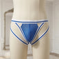 Newcentre men's blue mesh strap jockstrap front view