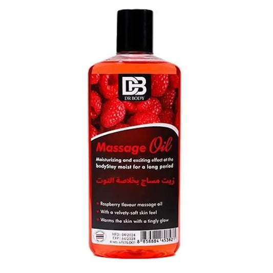 DR BODY Massage Oil - Moisturizing & Exciting Raspberry Flavour - New Center