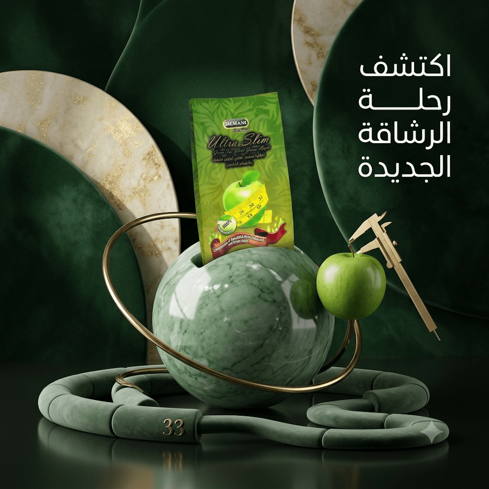 HEMANI Ultra Slim Green Tea With Green Apple - New Center