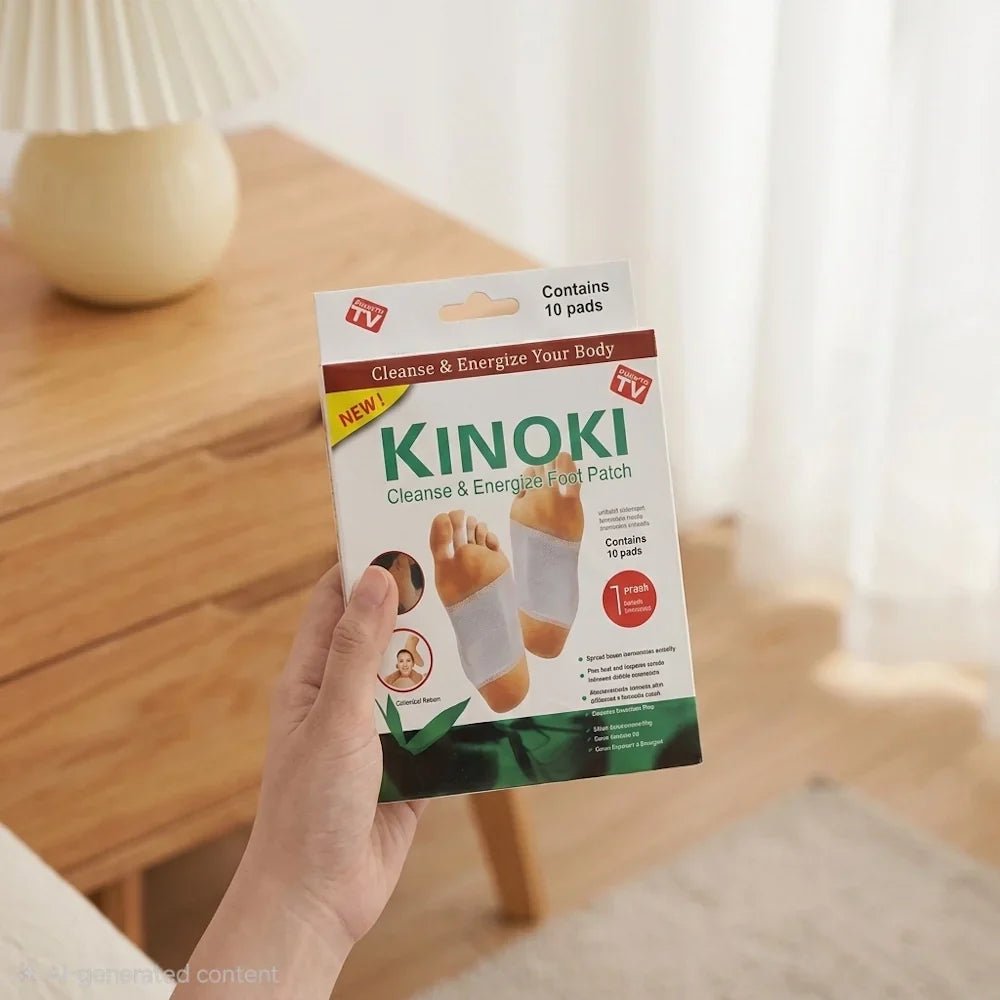 Kinoki Cleanse & Energize Foot Patch - 10 Detox Pads - New Center