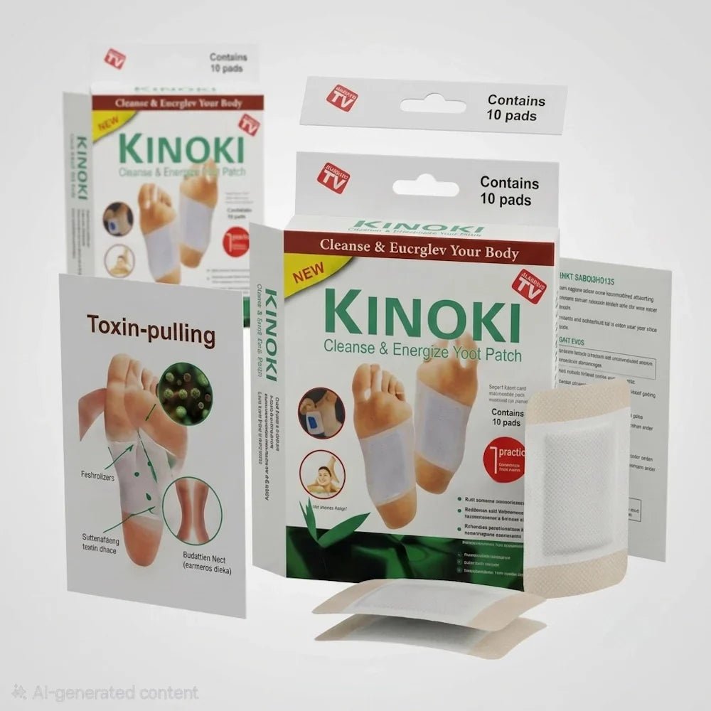 Kinoki Cleanse & Energize Foot Patch - 10 Detox Pads - New Center
