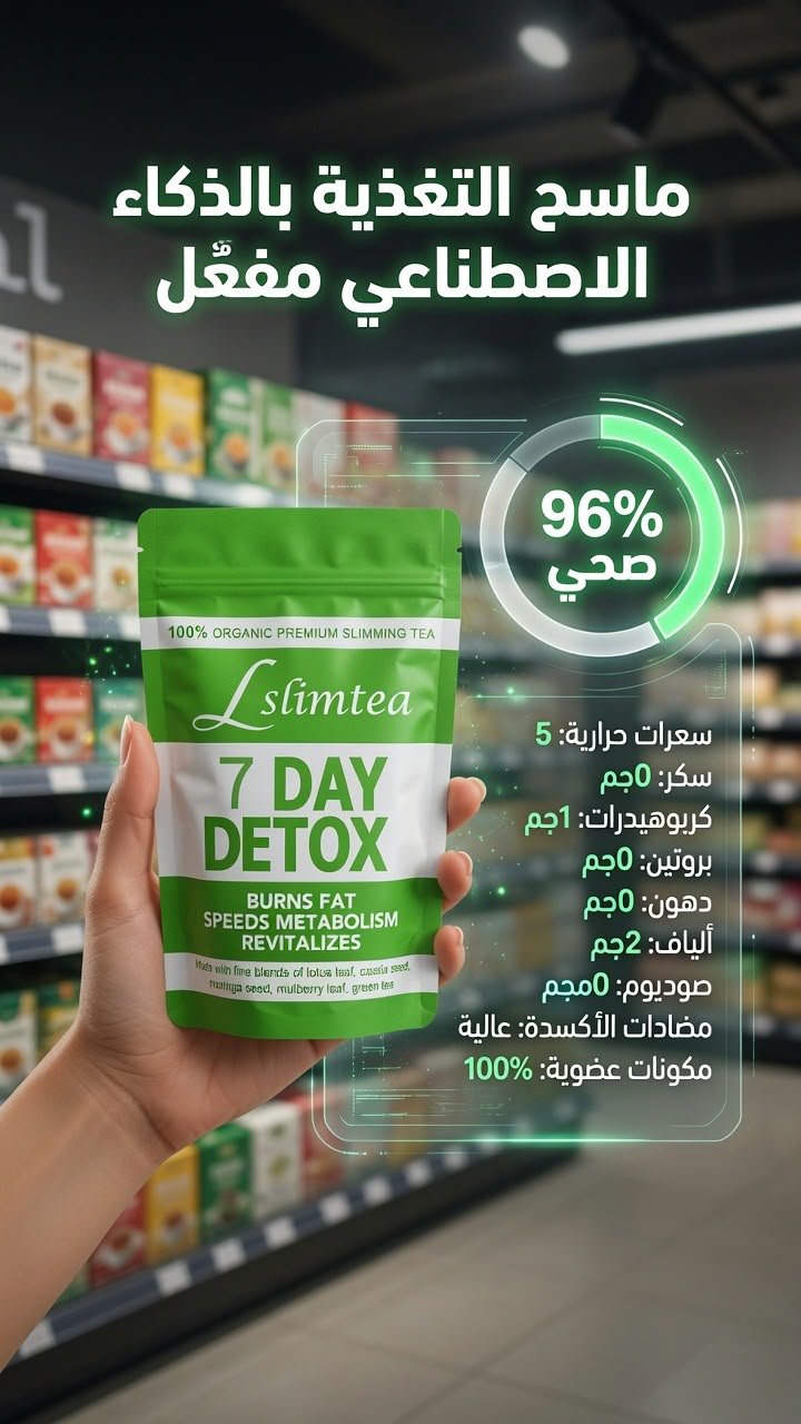 Lslimtea 100% Organic Premium Slimming Tea - 7 Day Detox - New Center
