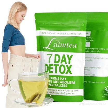 Lslimtea 100% Organic Premium Slimming Tea - 7 Day Detox - New Center
