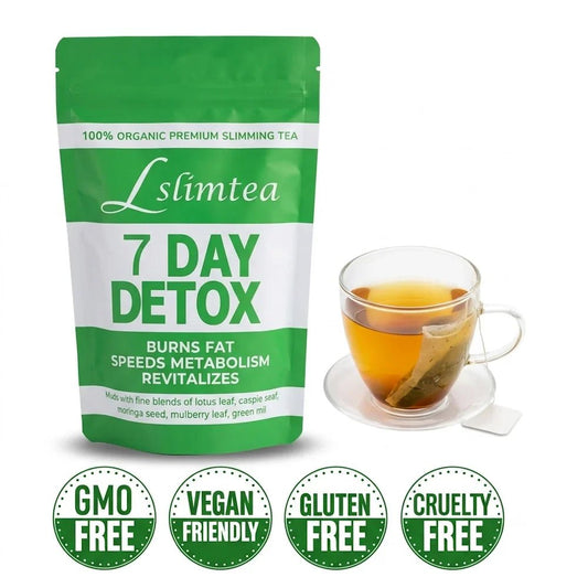 Lslimtea 100% Organic Premium Slimming Tea - 7 Day Detox - New Center