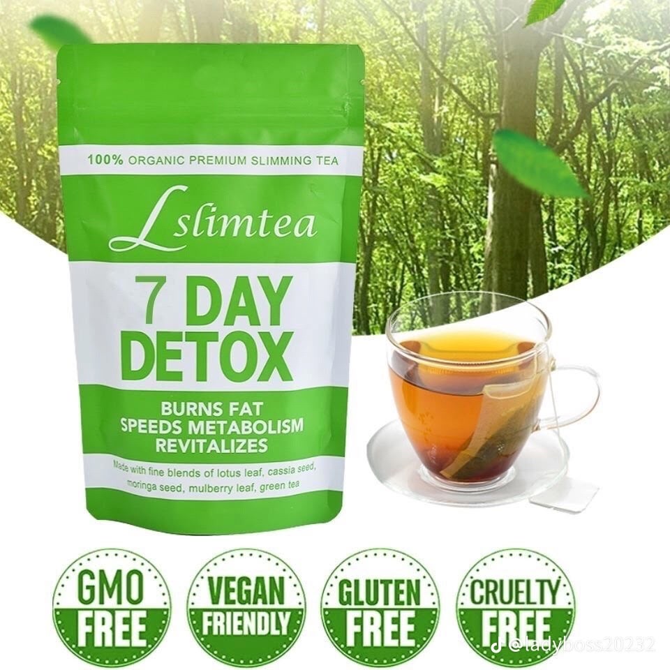 Lslimtea 100% Organic Premium Slimming Tea - 7 Day Detox - New Center