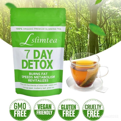 Lslimtea 100% Organic Premium Slimming Tea - 7 Day Detox - New Center