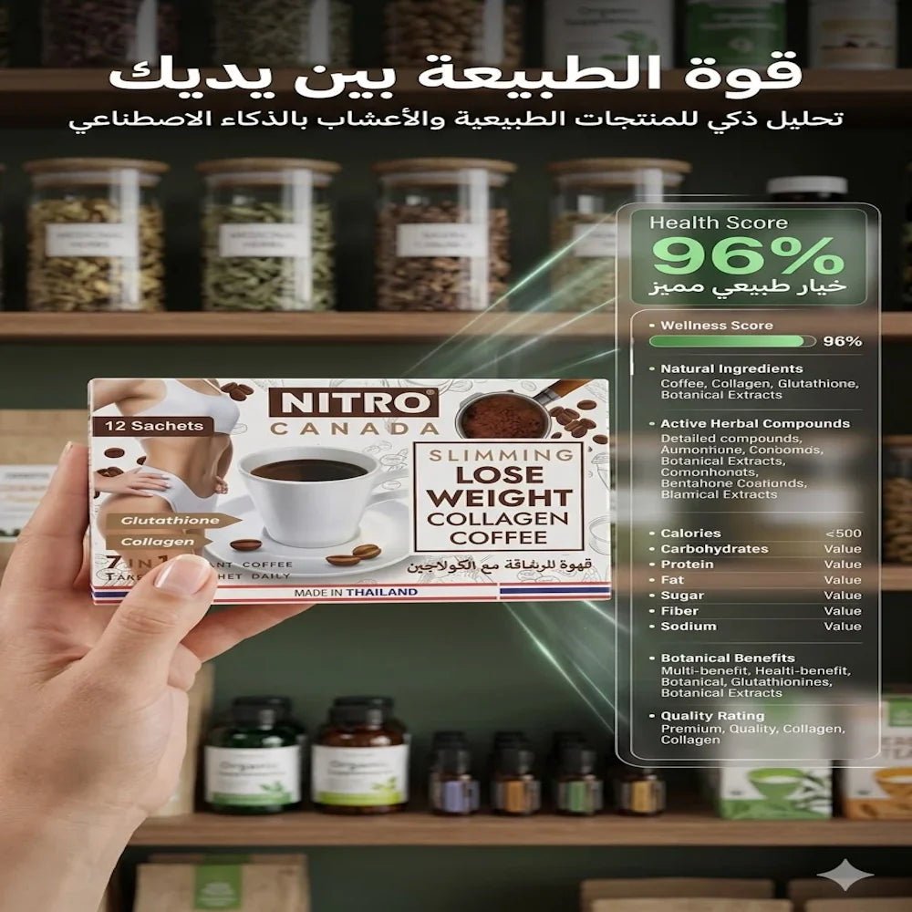 Nitro Canada Slimming Lose Weight Collagen Coffee 7 in 1 Instant Coffee - New Center