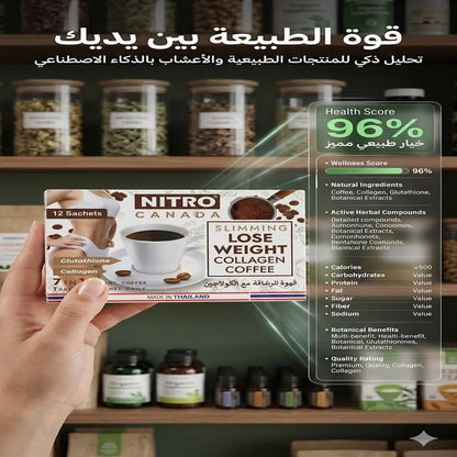 Nitro Canada Slimming Lose Weight Collagen Coffee 7 in 1 Instant Coffee - New Center