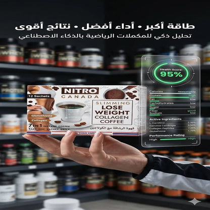 Nitro Canada Slimming Lose Weight Collagen Coffee 7 in 1 Instant Coffee - New Center