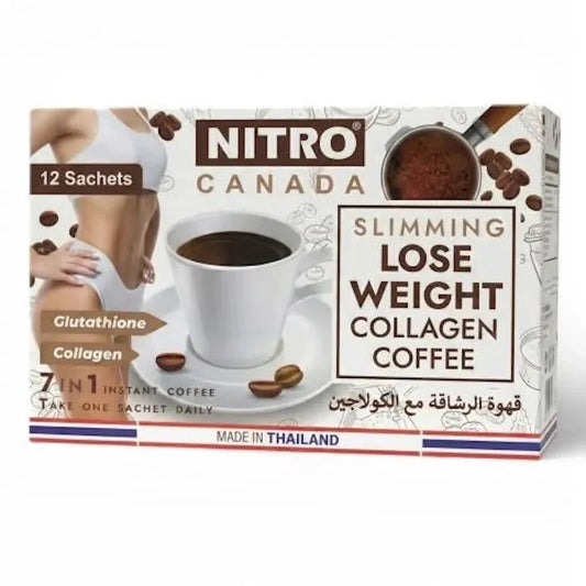 Nitro Canada Slimming Lose Weight Collagen Coffee 7 in 1 Instant Coffee - New Center