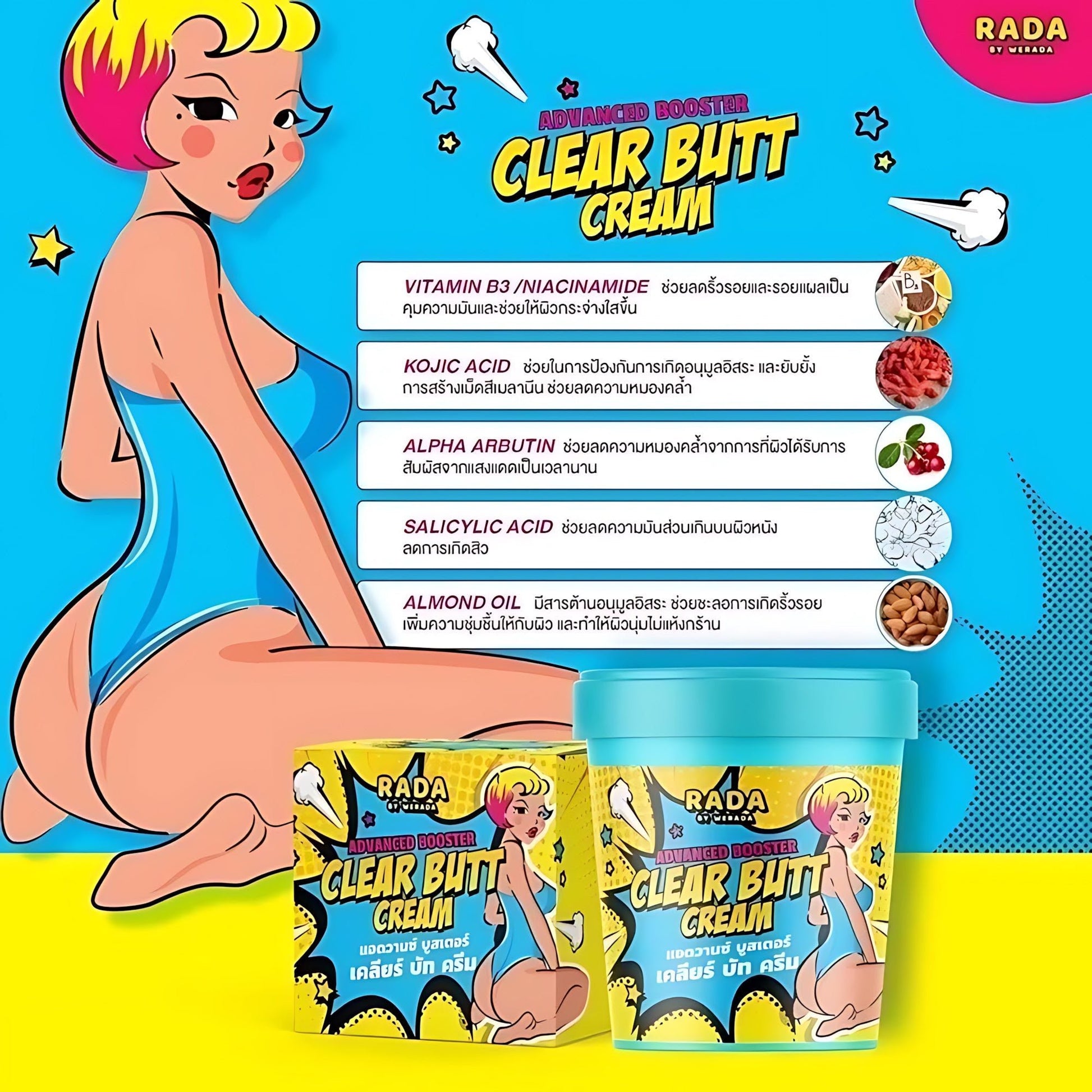 RADA BY WERADA Advanced Booster Clear Butt Cream - New Center